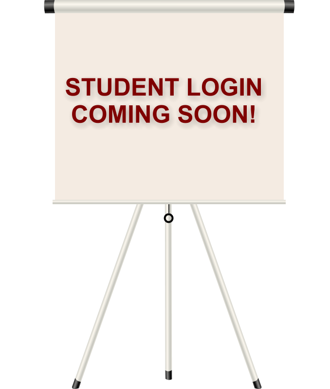 STUDENT LOGIN COMING SOON!