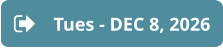 Tues - DEC 8, 2026