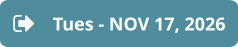 Tues - NOV 17, 2026