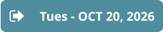 Tues - OCT 20, 2026